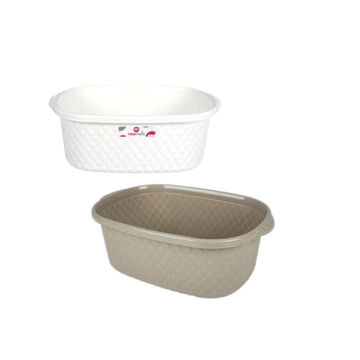 BASKET PL 14L LEATHER DESIGN asstd - 2pack