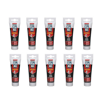 SOUDAL FIX ALL High Tack Super Strong Flexible Adhesive Tube White 125ml