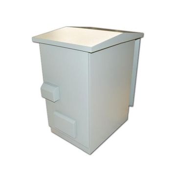 Outdoor 42U 19" Ip55 Ventilated Cabinet, 600Mm X 800Mm, Metal Door With Lock And 4 X 220V Fans