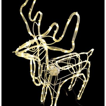Fold Up Warm White Reindeer Christmas Patio Light With Moving Head - ZYF-D110