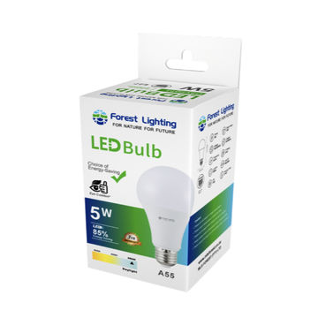Forest Lighting LED A60 Bulb-5W Daylight-E27 Base-3Yrs’ Warranty(30000 Hrs)