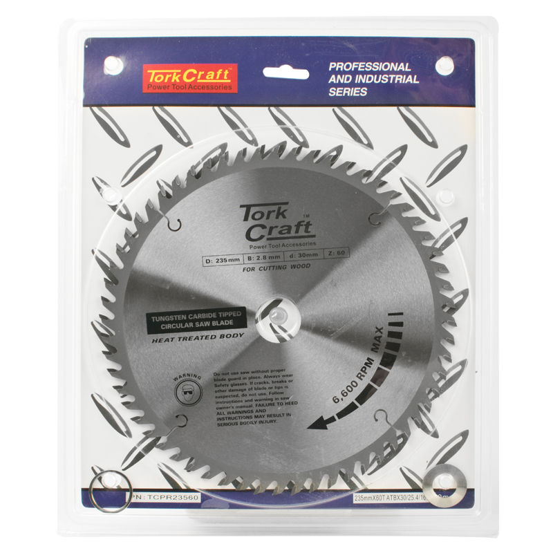 Tork Craft - Blade Tct 235 x 60T 30/25/16 Atb Positive