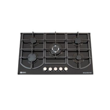Zero 5 Burner Glass Top Gas Hob With Big Centre Burner