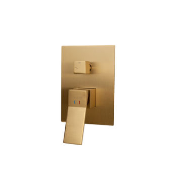 Milan Shower Mixer With Diverter Brass-Rose Gold