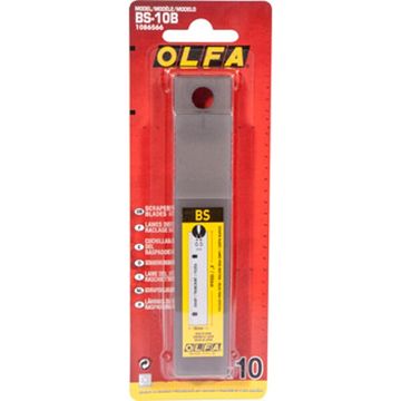 OLFA SCRAPER BLADES X10 FOR BSR200 & BSR300 100MMX0.5MM