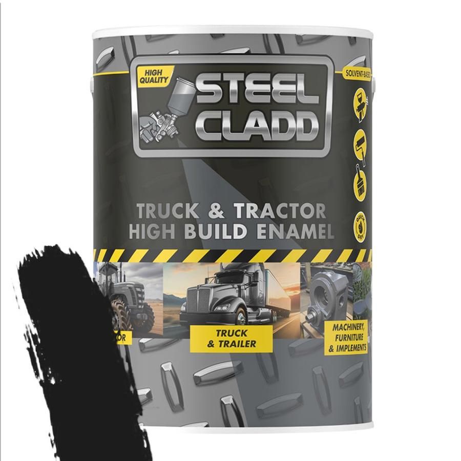 Steel Cladd Truck And Tractor Enamel Black 5L
