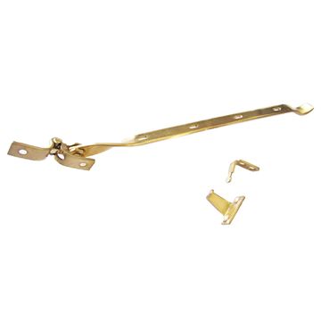 POLISHED BRASS FANLIGHT STAY 250MM, WOOD WINDOWS