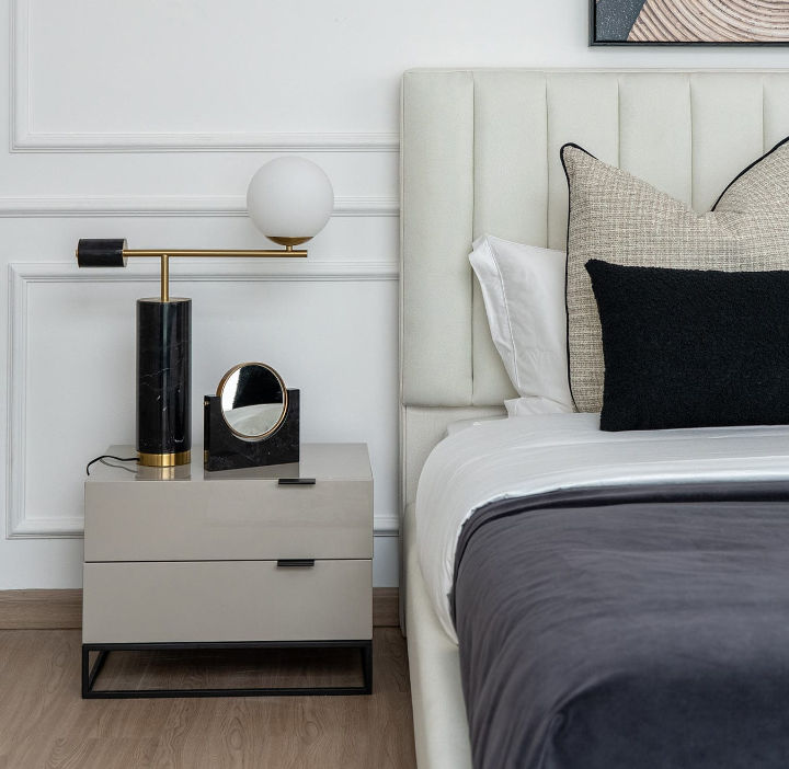 Contemporary Two-Drawer Nightstand