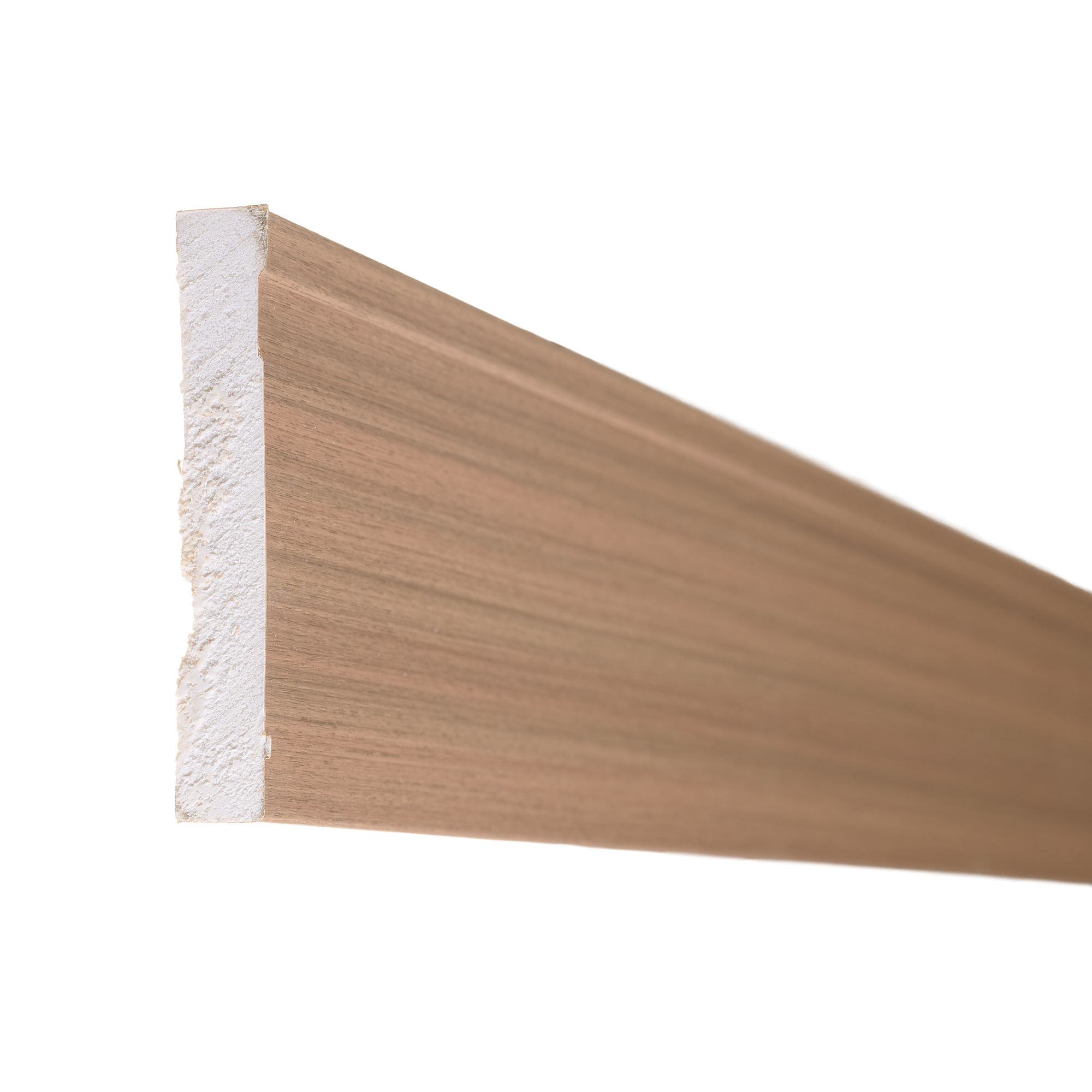 Polymer Skirting Plastic 100mm - Papaya Oak 2400 x 100 x 2mm