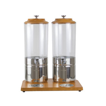 Juice Dispenser -B/wood (2 x 7LT)