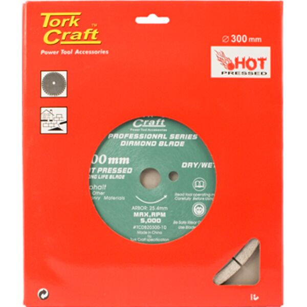 Diamond Blade 300 X 25.4Mm Asphalt Hot Pressed Segmented Tar