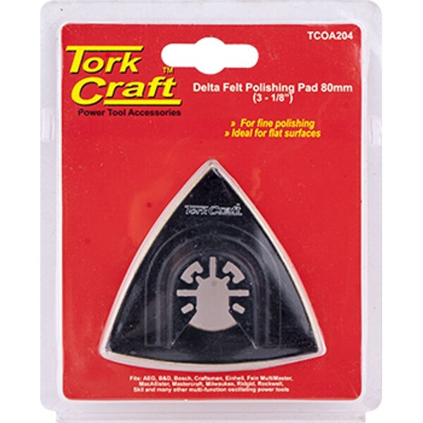 Quick Change  Base & Arbor 80Mm Delta Felt Polishing Pad