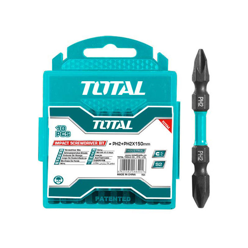 Total Tools Screwdriver Bit Set 10Pcs Impact