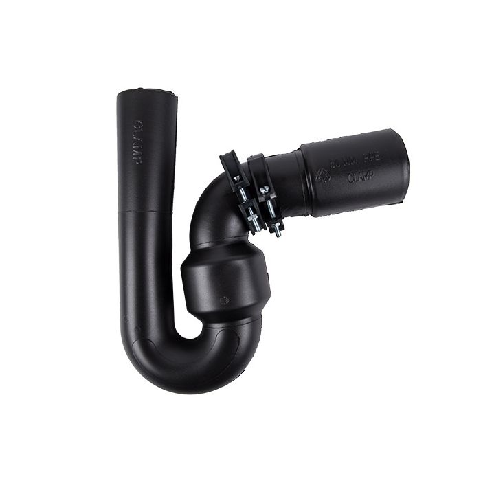Plain Rubber Trap - Fitting - 38mm x 38mm - Black - Bulk Pack of 6