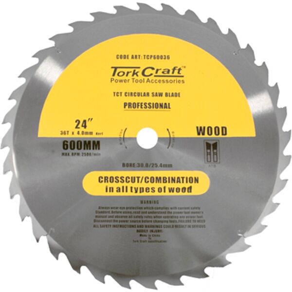 Tct Saw Blade Ripping 600X36T 40/30/25.4/20/16