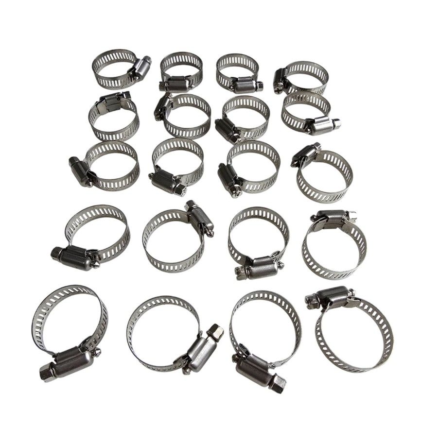 NT TOOLS - Steel Hose Clamps 18-32mm - 20 Pcs