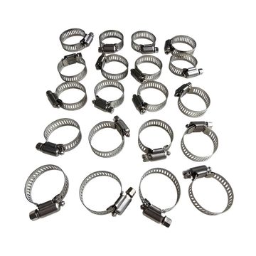 NT TOOLS - Steel Hose Clamps 18-32mm - 20 Pcs