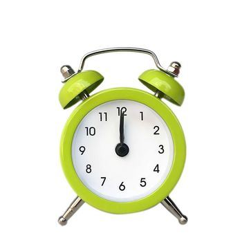 Metal Battery Powered Analogue Retro Double Bell Alarm Clock