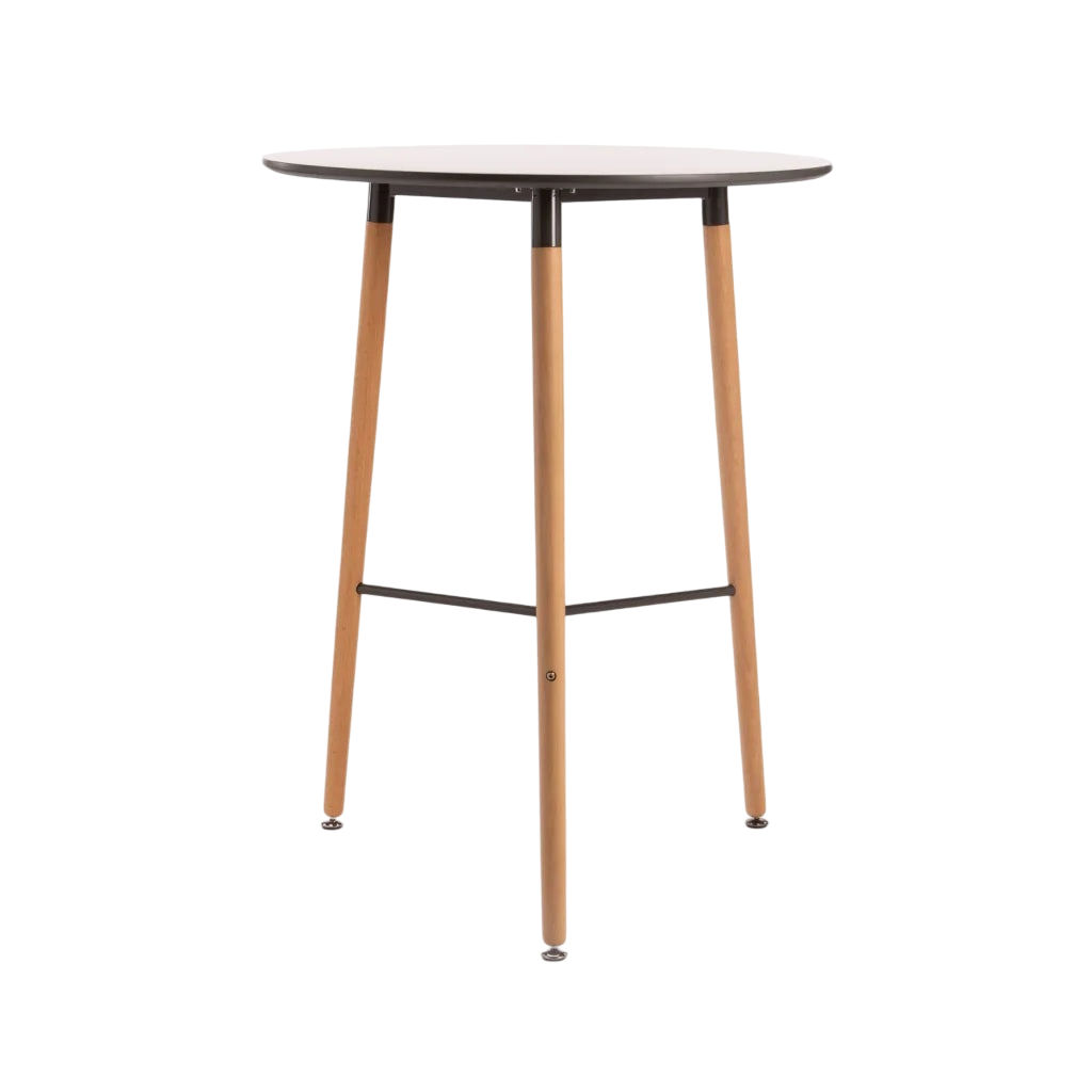 Vividitto - Azlyn 80cm Wooden Leg Podium - Dark Grey