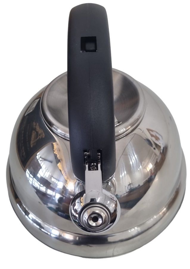Classic whistling kettle - 3 L capacity, ideal for gas stoves - Silver