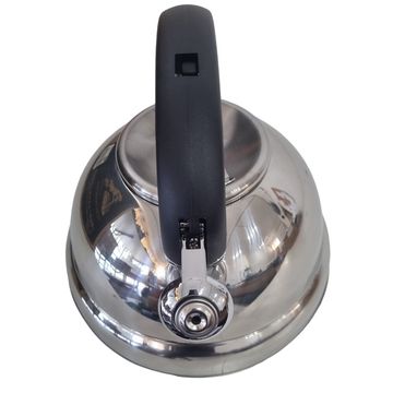 Classic whistling kettle - 3 L capacity, ideal for gas stoves - Silver