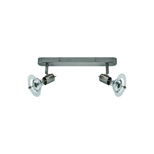 230VAC 2x40W E14 R50 Spot Light Fitting Satin Chrome