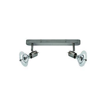 230VAC 2x40W E14 R50 Spot Light Fitting Satin Chrome