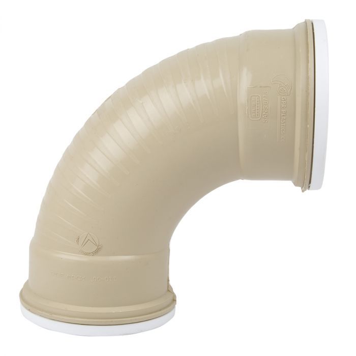Waste Bend 87.5Deg Ug 110mm L-R Sabs - 2 Pack