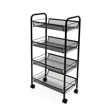 Fine Living Limber 4 Layer Trolley - Black