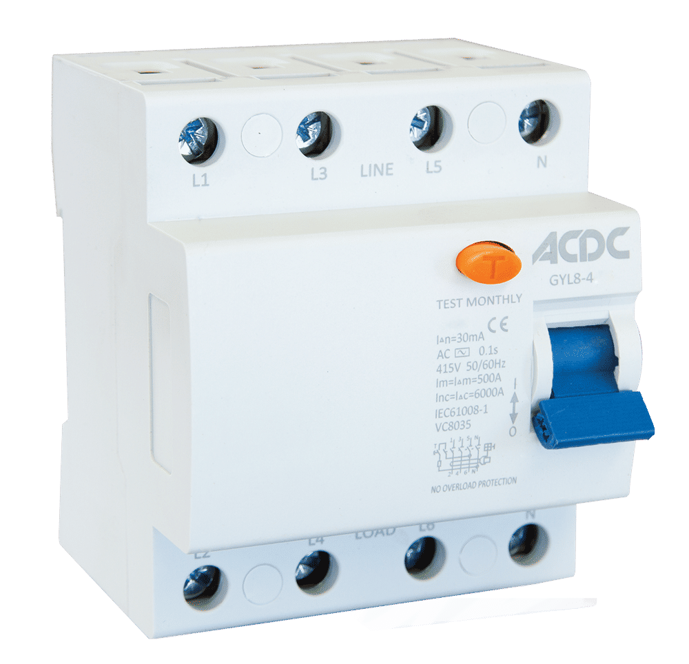 ACDC Earth Leakage Relay 4 Pole 63A LEROY MERLIN South Africa