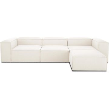 Teddy-George - Nina Couch, white in leather feel sued, with Ottoman