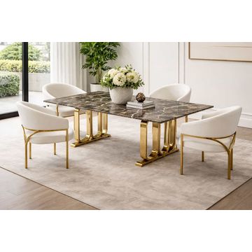 Plush “Heirloom Marble” Dining Set