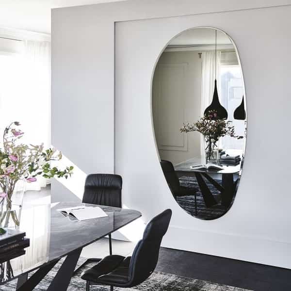Gabriella Frameless Round Mirror