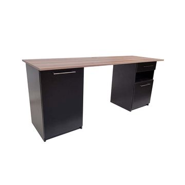 Galway Desk 180cm - Sahara & Ebony