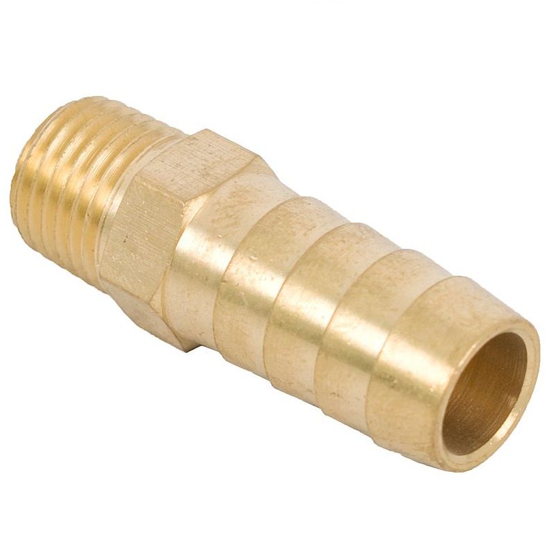 AirCraft - Hose Tail Connector Brass 1/4M x 13mm - 8 Pack