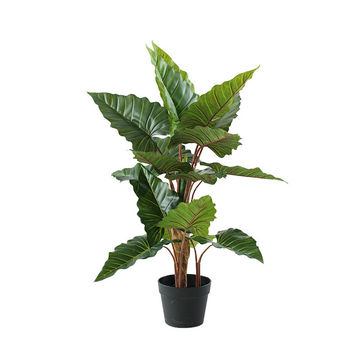 HouzeComfort Artificial Alocasia Elephant Ear Plant 80cm