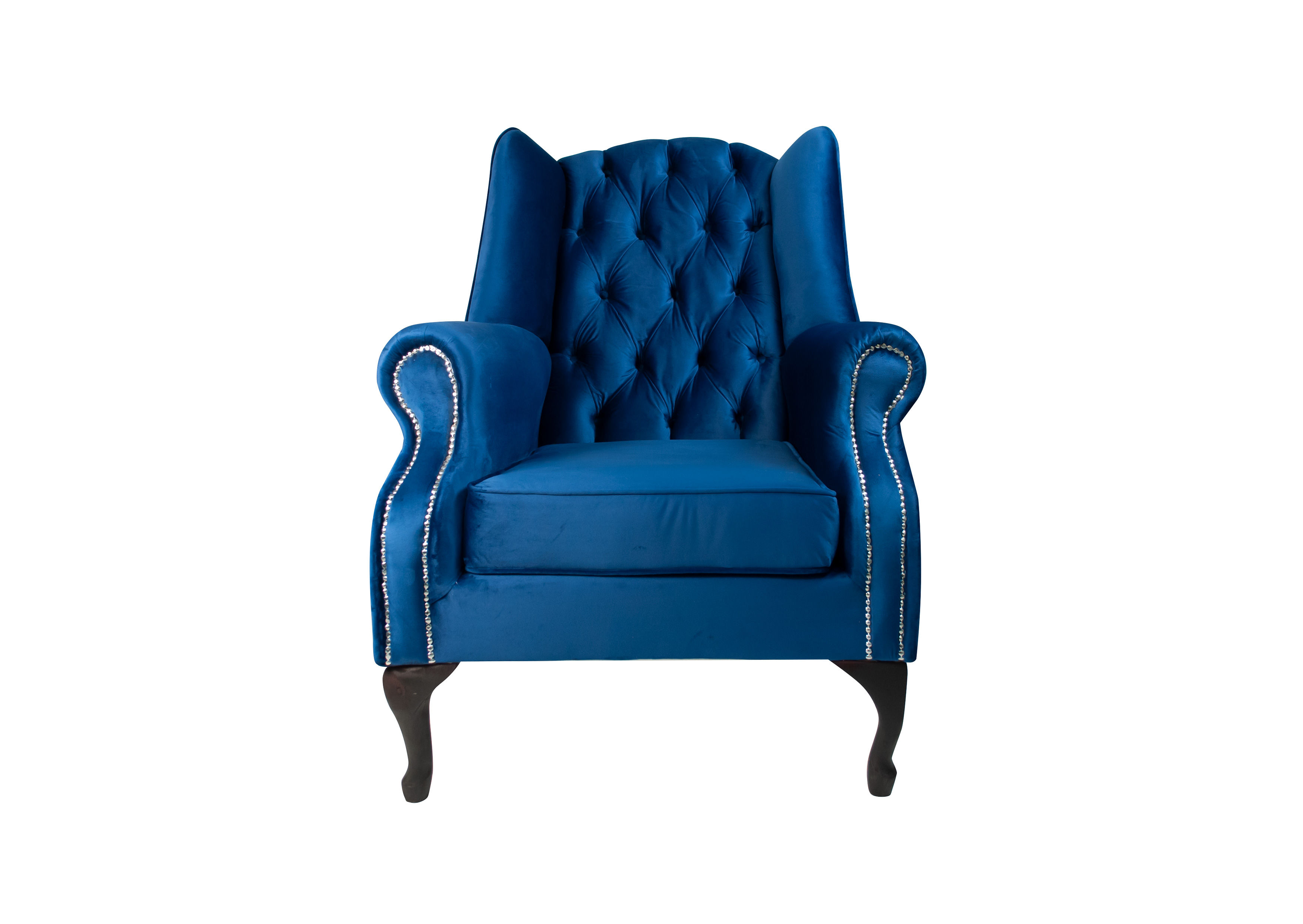 Wingback Chair - Blue