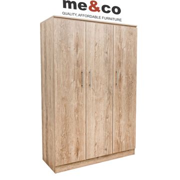 Scotty 3 Door Wardrobe - Oak