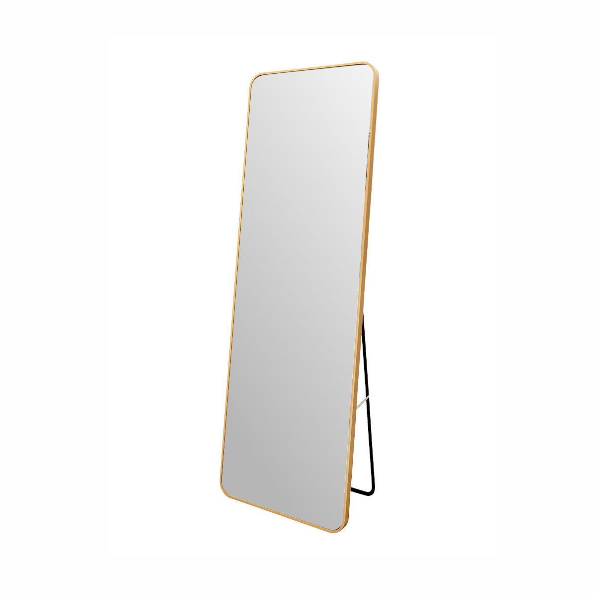Rectangle Aluminum Framed Freestanding or wall Mounted 168cm*62cm Glass Mirror 968SG Gold