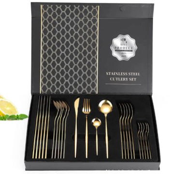 Gold Polished Stainless Steel Cutlery Set