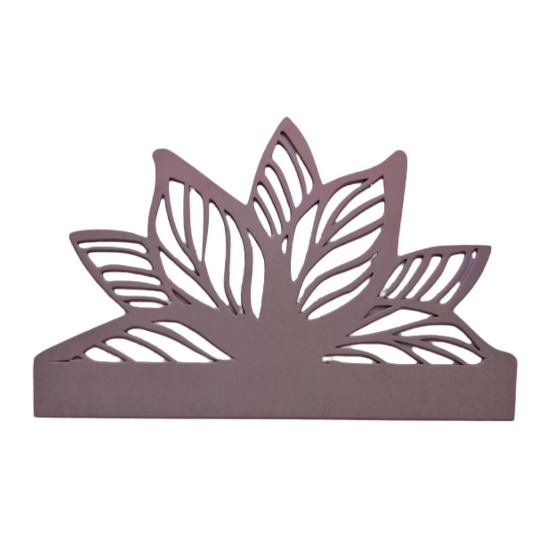 Floral Design Raw MDF Wooden Headboard - Queen