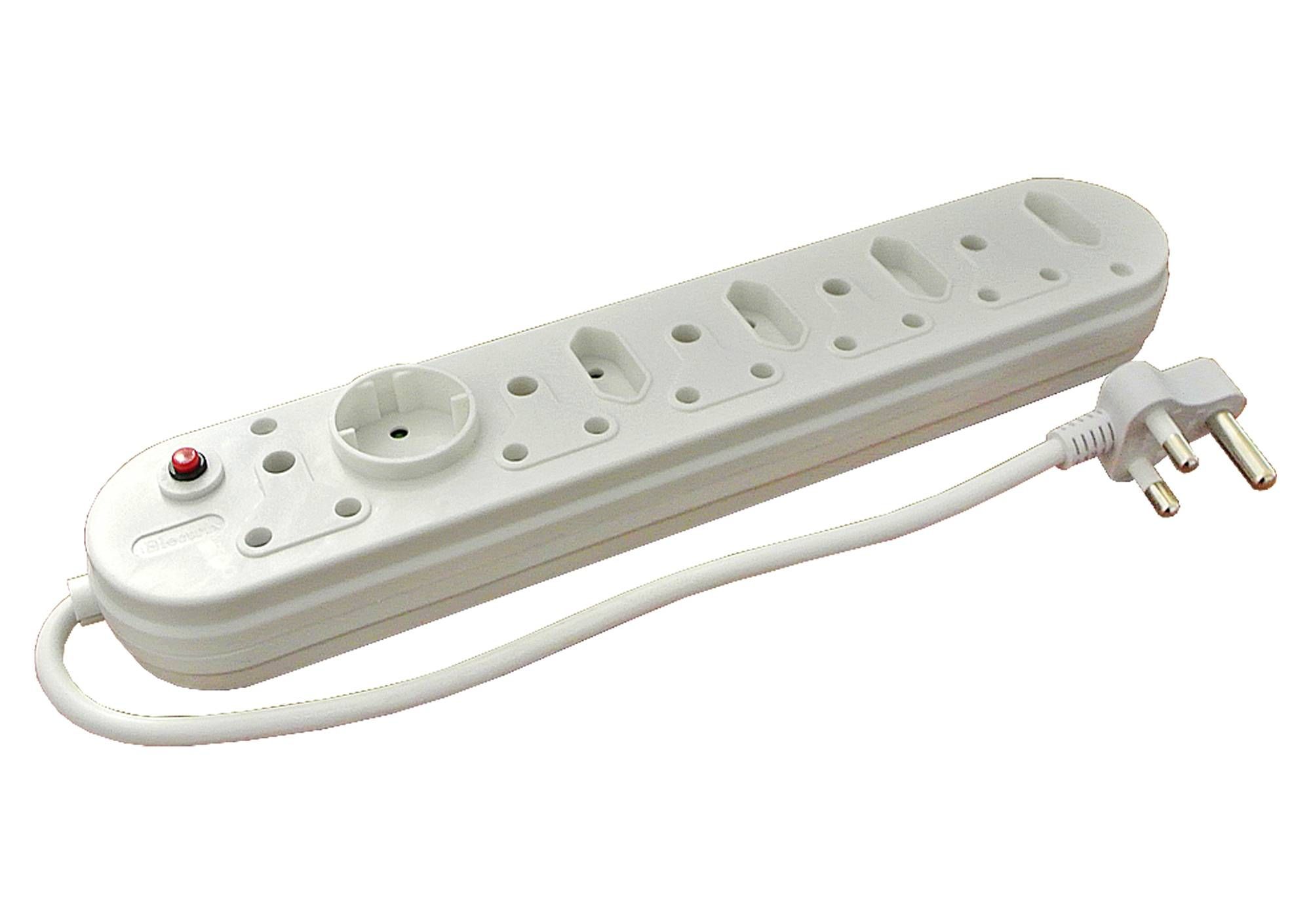 Multiplug - 10 way 5x16a 4x5a + 1xschuko+ overload