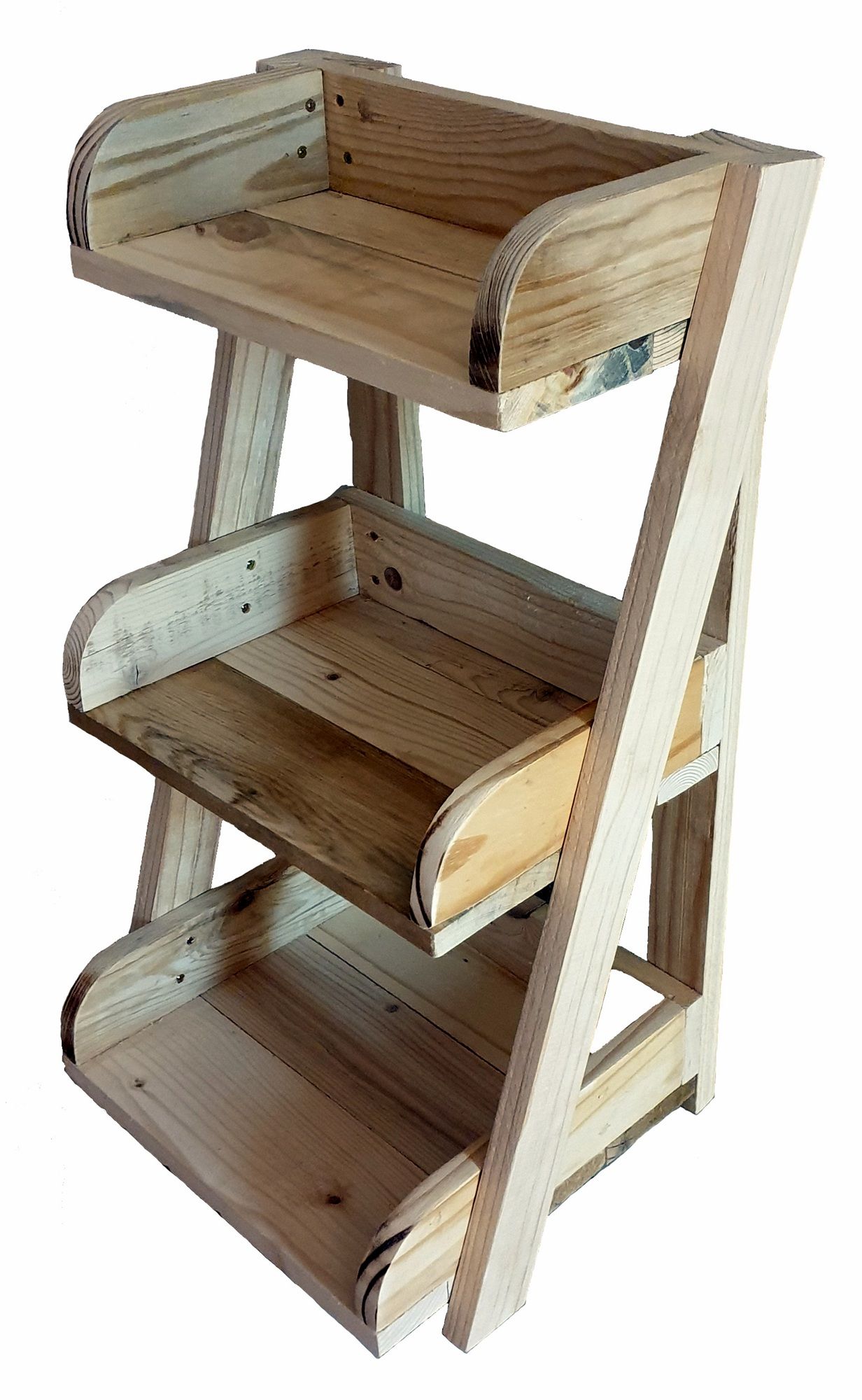 Ladder Stacker Spice, hand crafted from Pine wood, unpainted