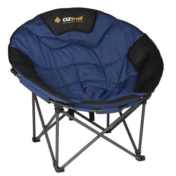 Oztrail Moon Chair Jumbo  Blue/Black 150kg