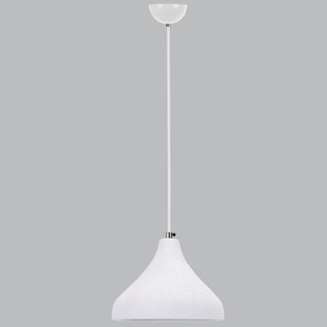 Metal Pendant with Ceramic Shade