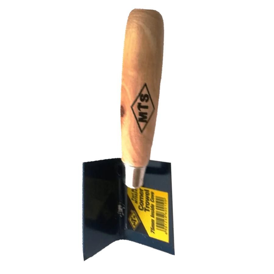 Mts Trowel Corner Inner Cove Wooden Handle 75Mm