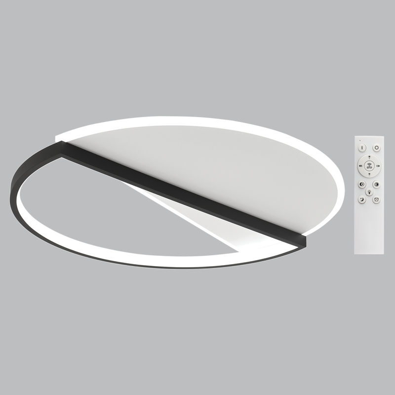 69W Dimmable CCT LED Ceiling Light with Remote – Black/White