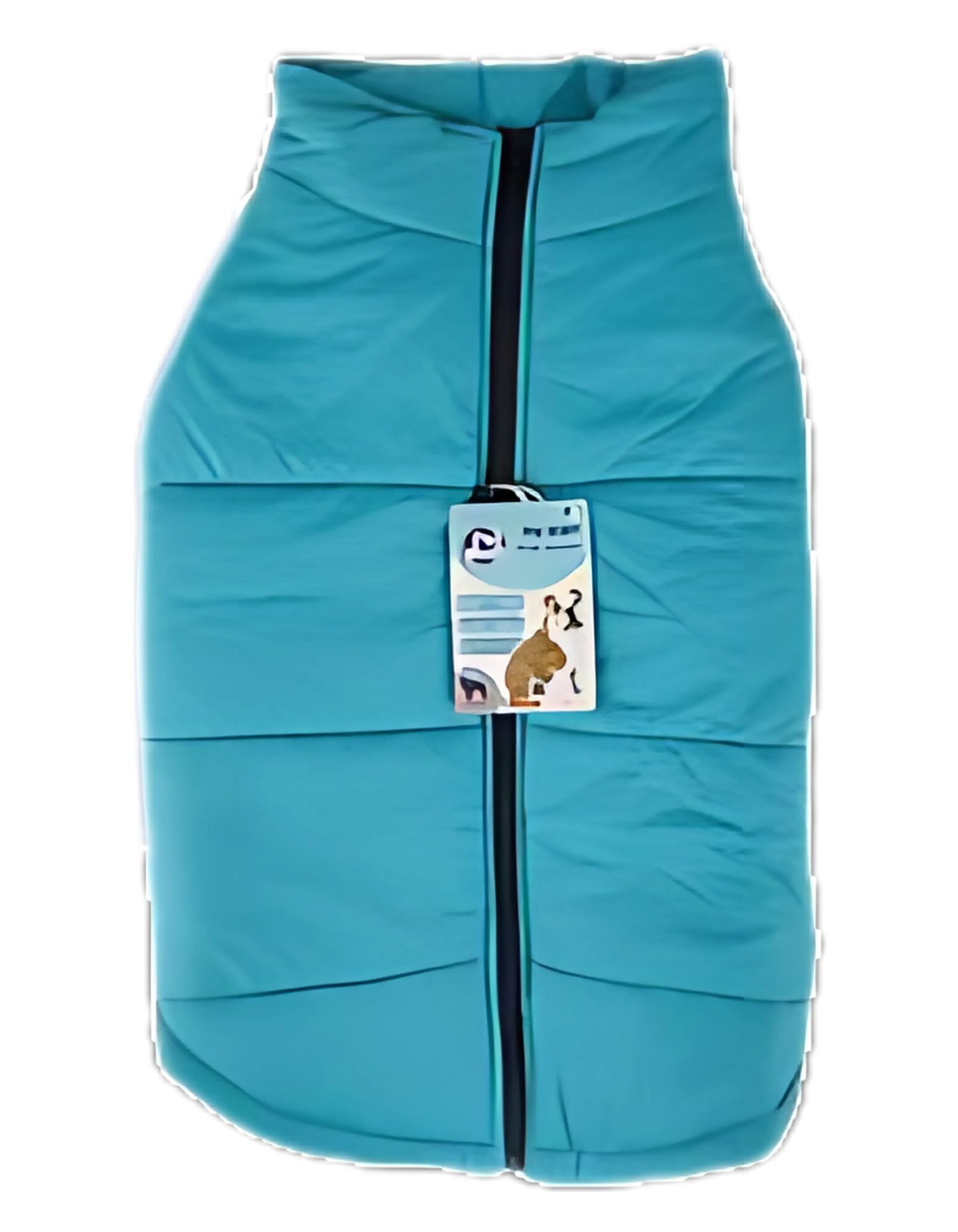 Turquoise Pet dog jacket with zip unisex-4xl