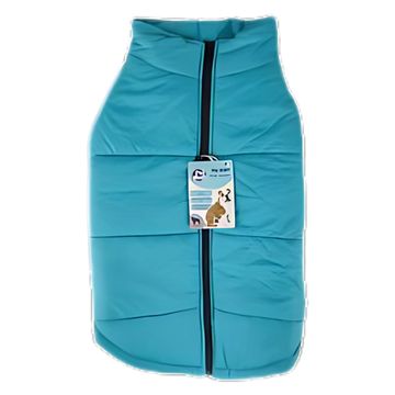 Turquoise Pet dog jacket with zip unisex-4xl