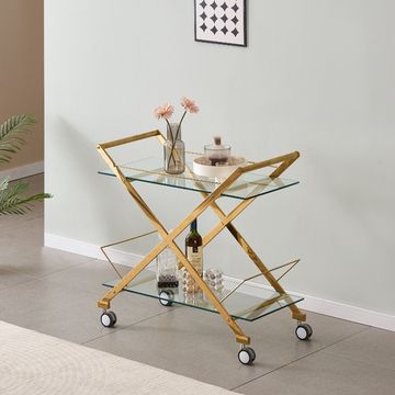 KC FURN-Rickey Bar Cart (Gold)